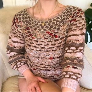 Vintage Hand knit Colleen Toland sweater